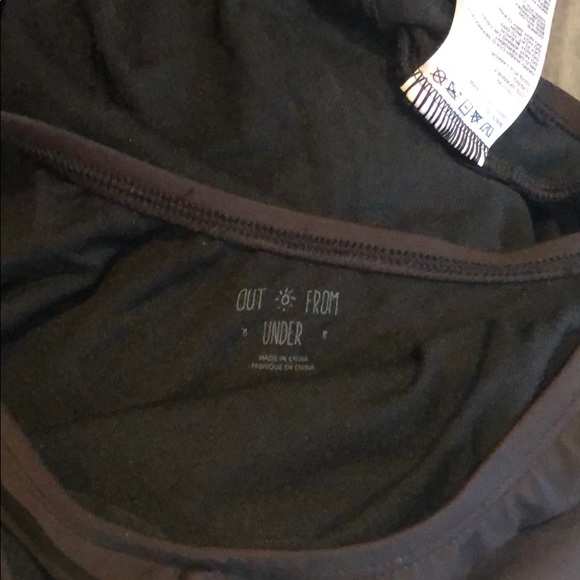 NEW Urban Outfitters cutout black one piece swim - Picture 2 of 3